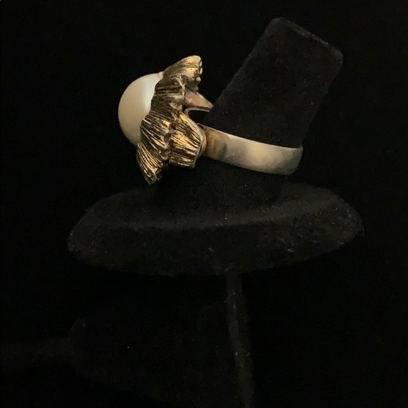 Vintage Uncas adjustable pearl ring - Picture 3 of 9